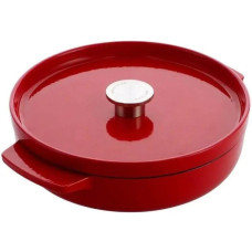 Сотейник чавунний з кришкою KitchenAid, 26 см, 2,77 л, червоний (CC009009-001)