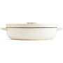 Сотейник чавунний з кришкою KitchenAid, 26 см, 2,77 л, мигдальний крем (CC009010-001)