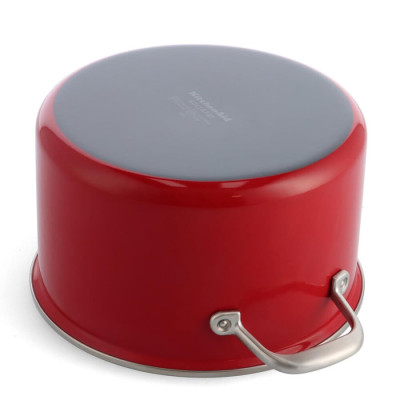 Каструля з кришкою KitchenAid Steel Core, 20 см, 3,7 л, червоний (CC003267-001)