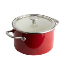 Каструля з кришкою KitchenAid Steel Core, 20 см, 3,7 л, червоний (CC003267-001)