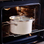 Каструля з кришкою KitchenAid Steel Core, 20 см, 3,7 л, мигдальний крем (CC003266-001)