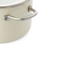 Каструля з кришкою KitchenAid Steel Core, 20 см, 3,7 л, мигдальний крем (CC003266-001)