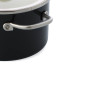 Каструля з кришкою KitchenAid Steel Core, 24 см, 6 л, матовий чорний (CC006001-001)