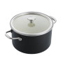 Каструля з кришкою KitchenAid Steel Core, 24 см, 6 л, матовий чорний (CC006001-001)