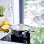 Ківш з кришкою KitchenAid Steel Core, 20 см, 2,4 л, чорний (CC003288-001)