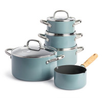 Набір посуду GreenPan Mayflower, 9 пр, 16/18/20/24 см, 1,5/2,1/3,1/5,7 л, л, з керам. покриттям (CC004756-001)
