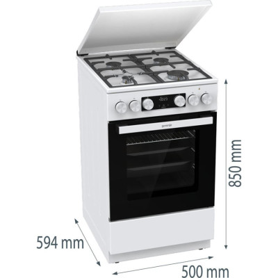 Комбінована плита Gorenje GK5C42WF-B