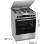 Плита комбінована Gorenje GKS6C71XF