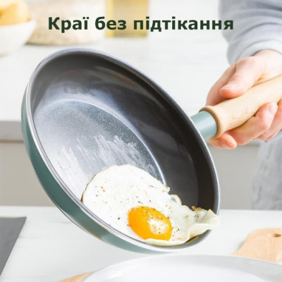 Сковорода GreenPan Mayflower, 28 см з керамічним покриттям, небесно-голубий (CC001669-001)