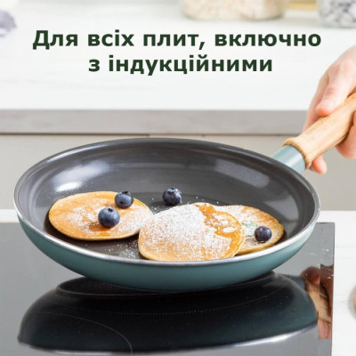 Сковорода GreenPan Mayflower, 28 см з керамічним покриттям, небесно-голубий (CC001669-001)