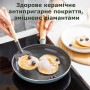 Сковорода GreenPan Mayflower, 28 см з керамічним покриттям, небесно-голубий (CC001669-001)