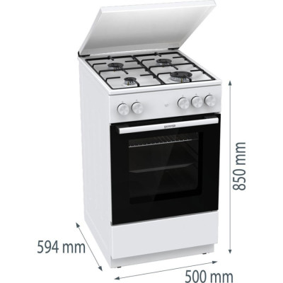 Плита газова Gorenje GG5A14WJ