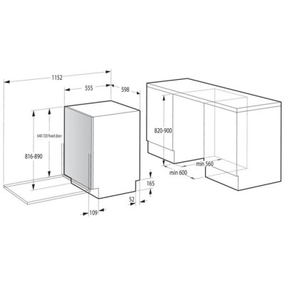 Вбудована посудомийна машина Gorenje GV673D63