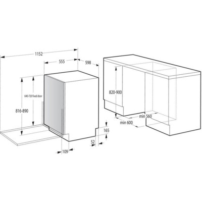 Вбудована посудомийна машина Gorenje GV673B66