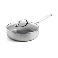 Сотейник з кришкою GreenPan Geneva, 24 см, 2,6 л з керамічним покриттям (CC004782-001)