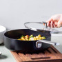 Сотейник з кришкою GreenPan Evolution, 26 см, 3,7 л з керамічним покриттям, чорний (CC007086-001)