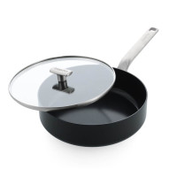 Сотейник з кришкою GreenPan Evolution, 26 см, 3,7 л з керамічним покриттям, чорний (CC007086-001)
