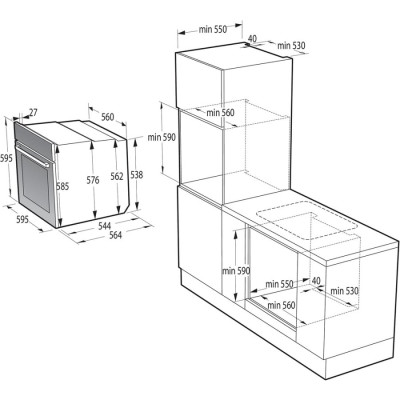 Духова шафа електрична Gorenje BO6737E02X