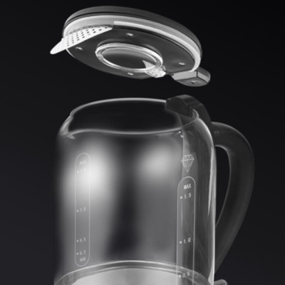 Электрочайник Polaris PWK 17103CGL Water Way Pro Черный