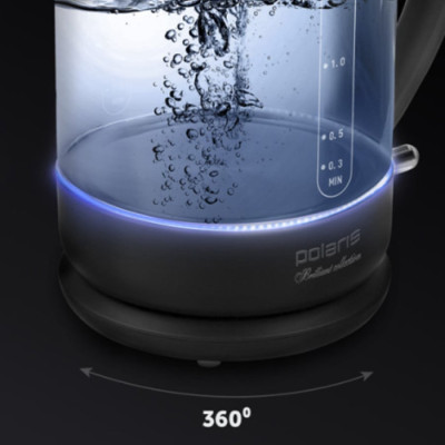 Электрочайник Polaris PWK 17103CGL Water Way Pro Черный