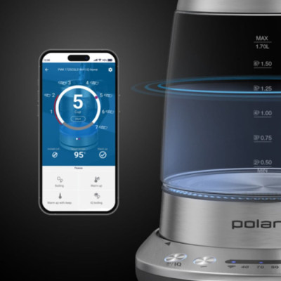 Электрочайник Polaris PWK 17115CGLD WIFI IQ Home Матовый