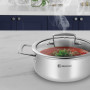 Каструля з кришкою Bergner Steelblue, 20 см (BG-33221-BL)