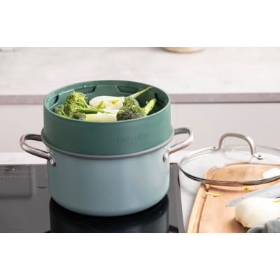 Вставка-пароварка GreenPan Steam, 24 см, зелений (CC006629-001)