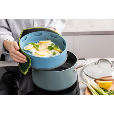 Вставка-пароварка GreenPan Steam, 24 см, голубий (CC006630-001)