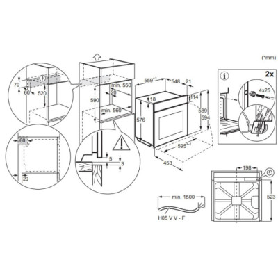 Духовой шкаф электрический Electrolux EOD3F50TX