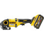 Шлифмашина угловая - болгарка аккумуляторная бесщеточная DeWALT DCG418T2
