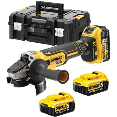 Шлифмашина угловая - болгарка аккумуляторная бесщеточная DeWALT DCG405P3