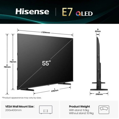 Телевізор Hisense QLED 55E7Q
