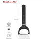 Овочечистка горизонтальна KitchenAid Classic, 17,5 см, чорний (KHH145OHOBEG)