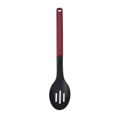 Ложка для сервіровки з прорізами KitchenAid Classic, 34 см, червоний (KHA004OHEREG)
