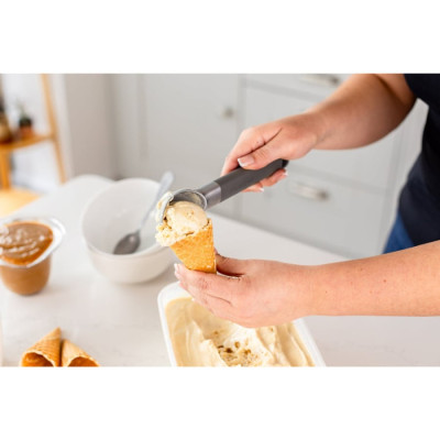 Ложка для морозива KitchenAid Classic, 21,5 см, сірий (KHA117OHCHGG)