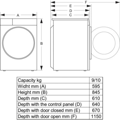 Сушильна машина HISENSE DH7S107BW