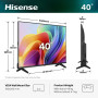 Телевізор Hisense LED 40A4S