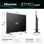Телевізор Hisense QLED 43E7Q PRO