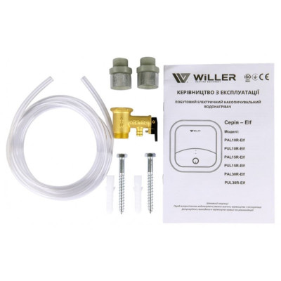 Водонагрівач WILLER PUL30R-Elf під мийкою