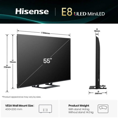 Телевізор Hisense MiniLED 55E8Q
