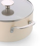 Сотейник з кришкою KitchenAid АС, 28 см, 4,28 л, з керам покриттям, кремовий (CC010433-001)