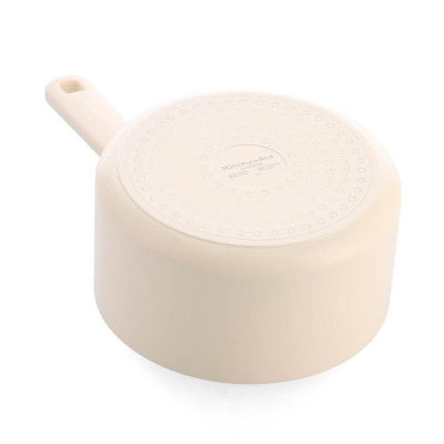 Ківш з кришкою KitchenAid АС, 16 см, 1,58 л, з керамічним покриттям, кремовий (CC009726-001)