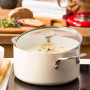 Каструля з кришкою KitchenAid АС, 20 см, 3,11 л, з керам покриттям, кремовий (CC010376-001)