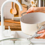 Каструля з кришкою KitchenAid АС, 20 см, 3,11 л, з керам покриттям, кремовий (CC010376-001)