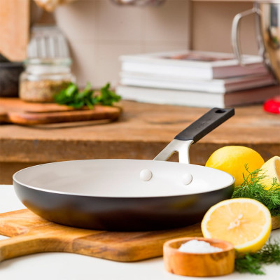 Сковорода KitchenAid АС, 28 см, з керамічним покриттям, матовий чорний (CC009720-001)