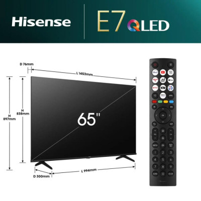 Телевізор Hisense QLED 65E7NQ