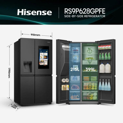 Холодильник багатодверний HISENSE RS9P628GPFE (BCD-628WY)
