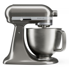 Кухонна машина KitchenAid Artisan Plus 4,7 л 5KSM50PKVEMS з відкидним блоком, срібний медальйон