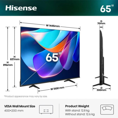 Телевізор Hisense LED 65A6S