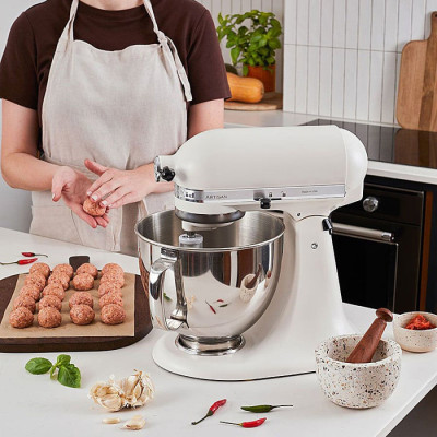 Кухонная машина KitchenAid Artisan 4,8 л 5KSM175PSEPL с откидным блоком, фарфоровый белый